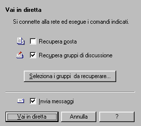 Finestra Vai in diretta