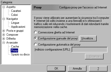 Selezionare Modifica Preferenze