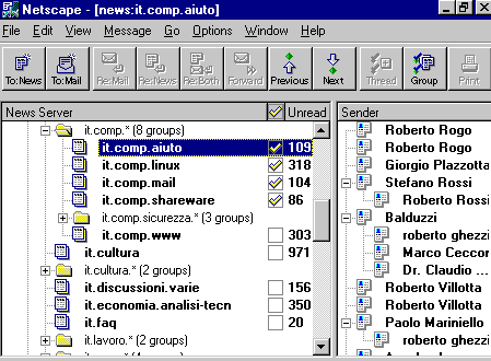 configurazione news