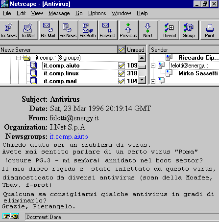 configurazione news