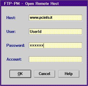 FTP-PM - Open Remote Host