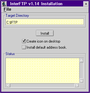 InterFTP v1.14 Installation