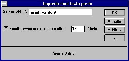 Configurazione mail explorer win 3x