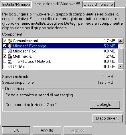 Schermata Exchange